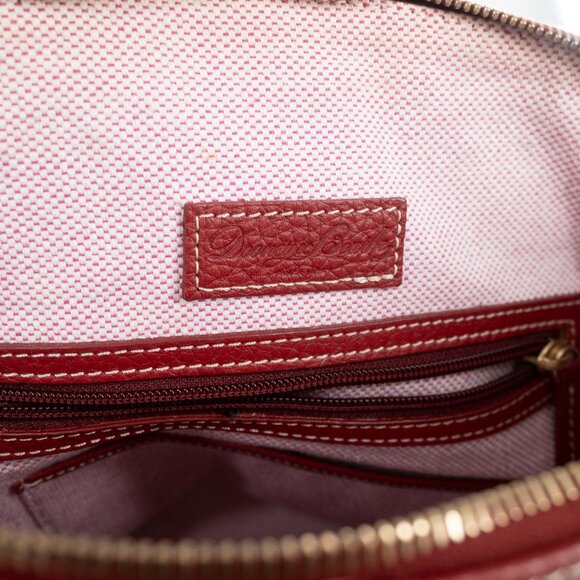 Dooney & Bourke Dillen Double Pocket cross body handbag Satchel Red - Picture 8 of 14